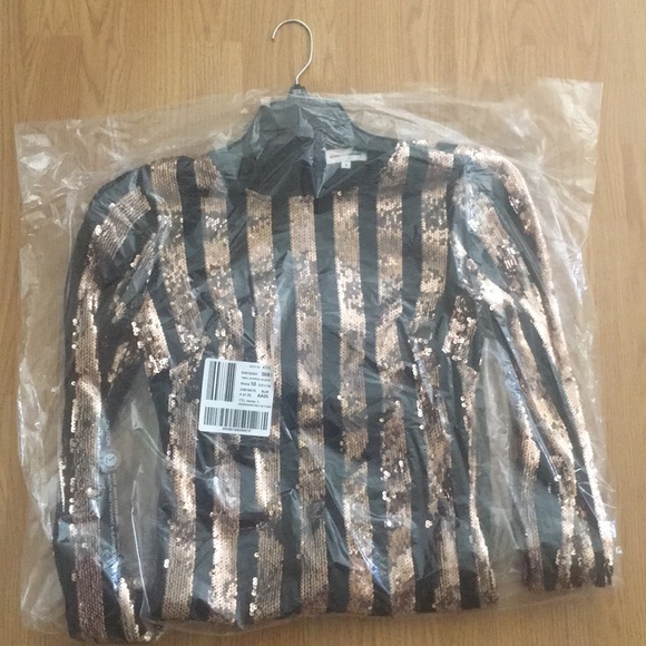 Sunset and spring gold and black sequin dress - Picture 4 of 4